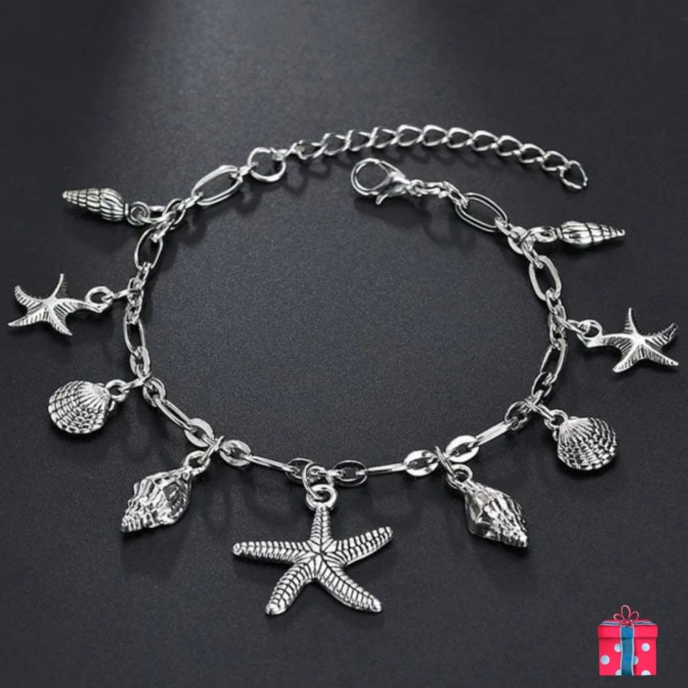 Beachy Vibe Anklet Silver plated Brighton feel that you will love BNIB